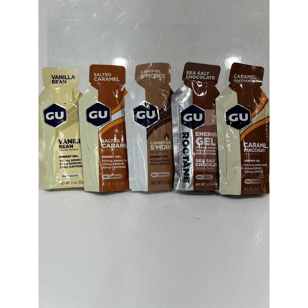 GU Energy Original Sports Nutrition Energy Gel - Assorted Flavors Athlete Powder